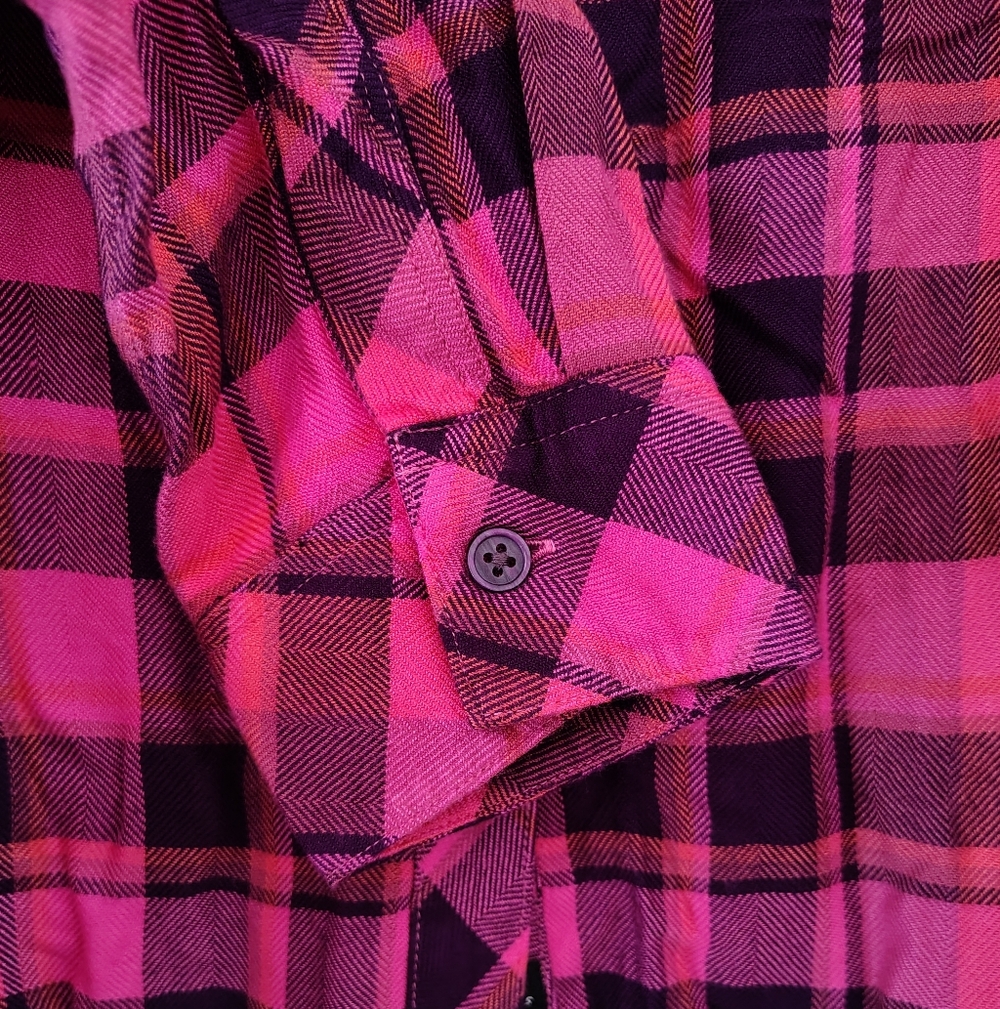 RAILS Hunter Electric Pink Plaid Shirt, M, NWT - Picture 8 of 13
